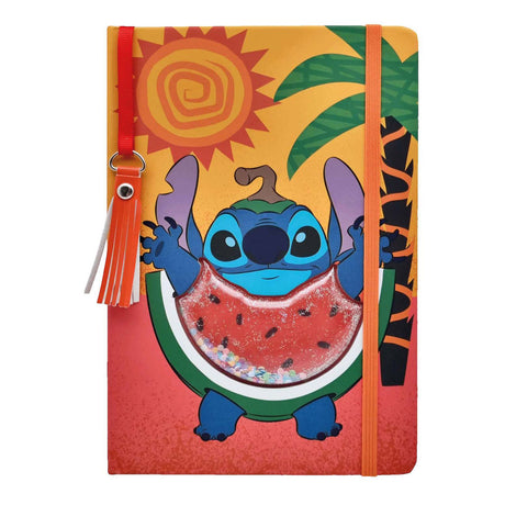 Stitch leabhar nótaí glitter watermelon