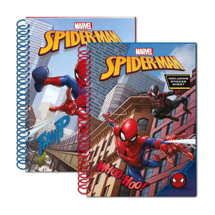 Toyland Spiderman Glitter Notebook