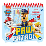 Paw patrol stencil drawing pad a4