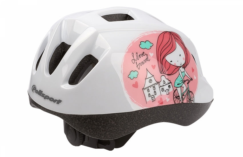 Polisport Helm prinses wit maat 46 53 cm