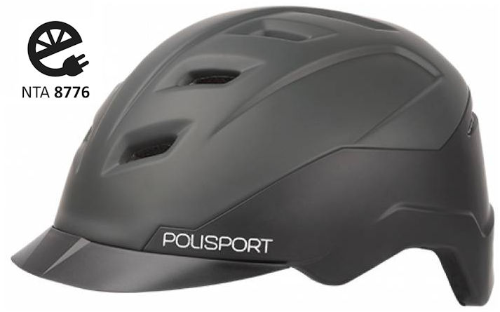 Polisport Helm E City speed e-bike Zwart