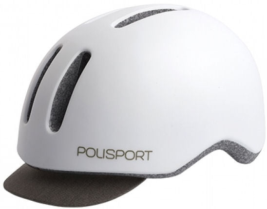 Polisport hjelmpendler Matt White Grey L 58-61cm