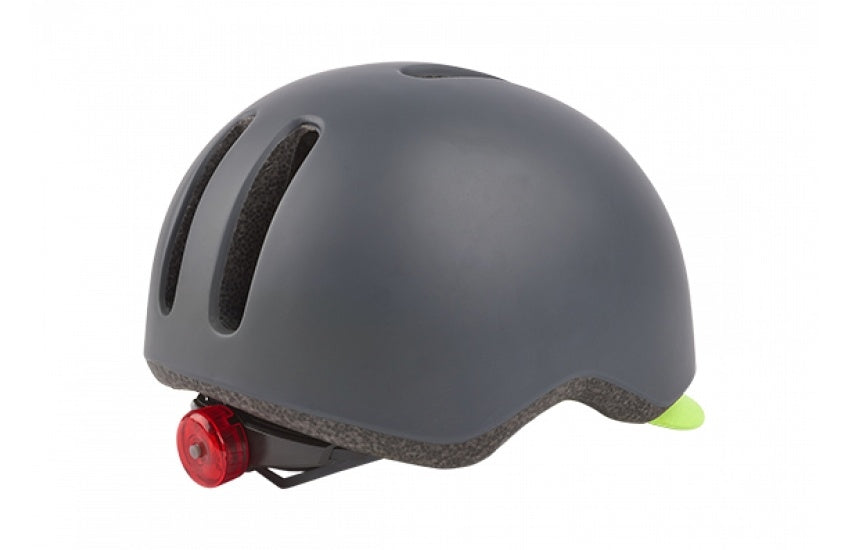 Poliesport Helmet Commuter Mat Gray Fluo Yellow M 54-58 cm