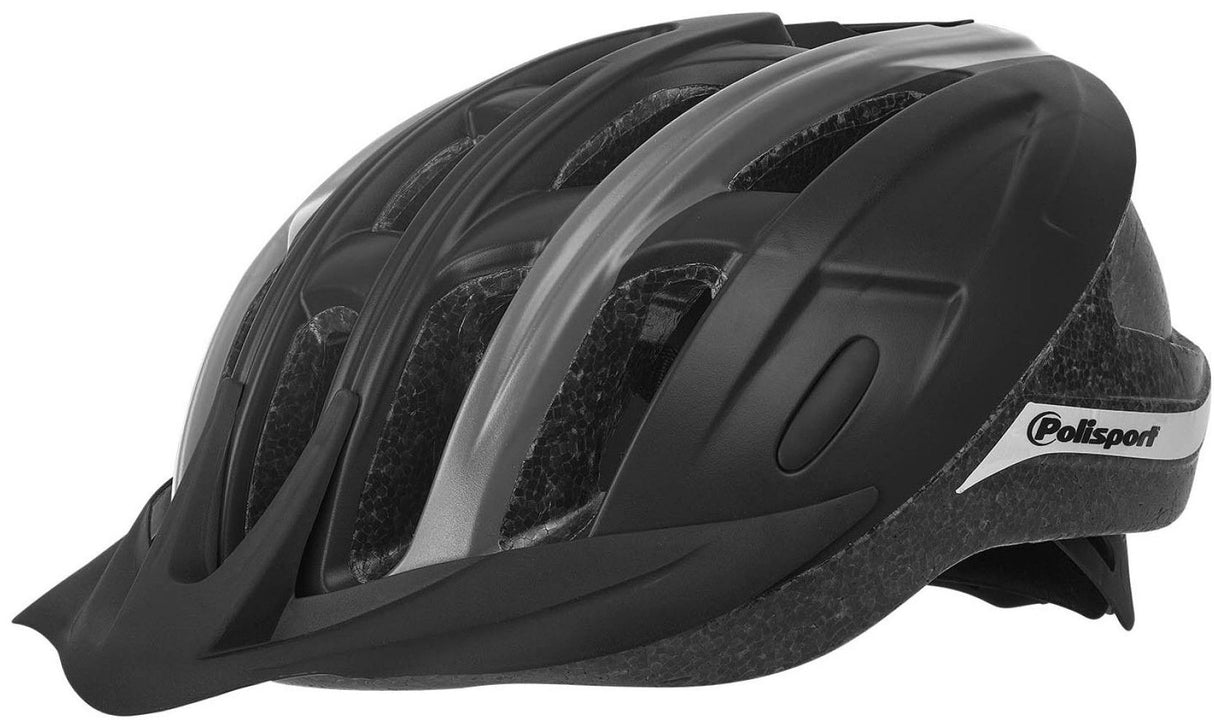 Polisport Polispgoudt Ride in Bicycle Helmet M 54-58cm Black Grey