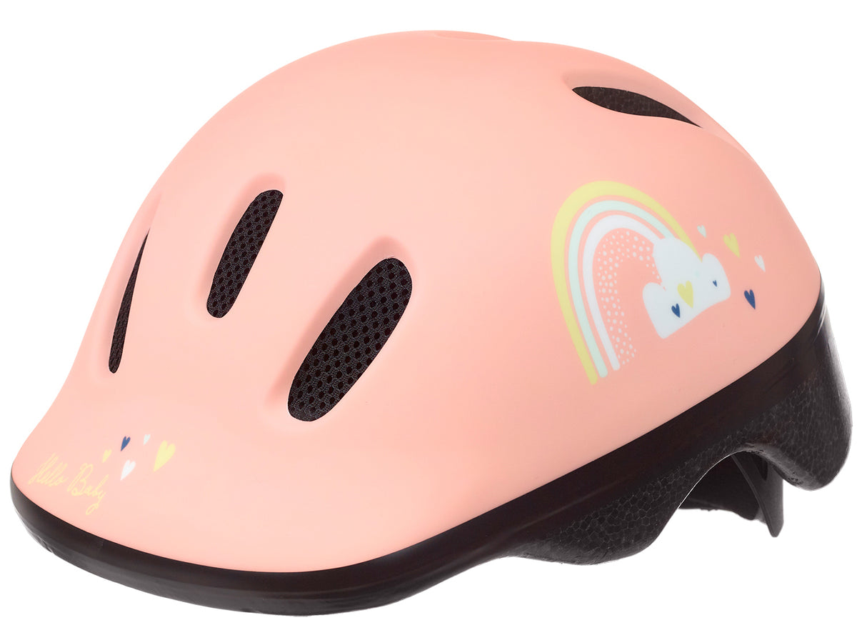 Pol Baby helm happy rainbow xxs 44-48 cm roze