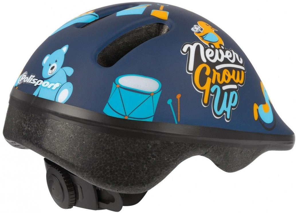 Polisport KinderHelm Toys. Dimensione: xxs (44 48 cm), colore: tappetino blauww