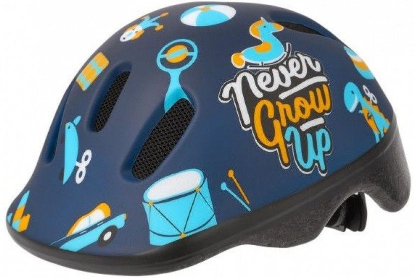 Hračky Polisport Kinderhelm. Velikost: XXS (44 48 cm), barva: Blauww Mat