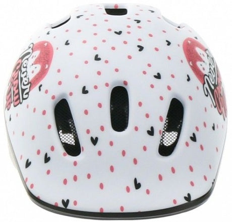 Polisport Kinderhelm Hoggy. maat: XXS (44 48 cm), kleur: wit roze mat