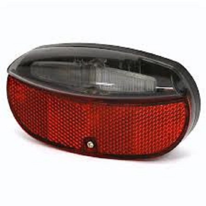 rear light LED batteries 80 mm red