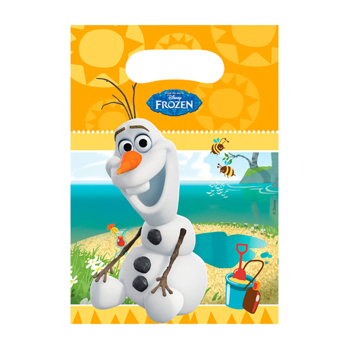 FOLAT BV Frozen Olaf distribuant des sacs, 6e.