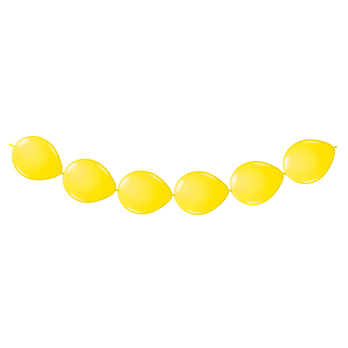 Yellow button balloons, 8st.