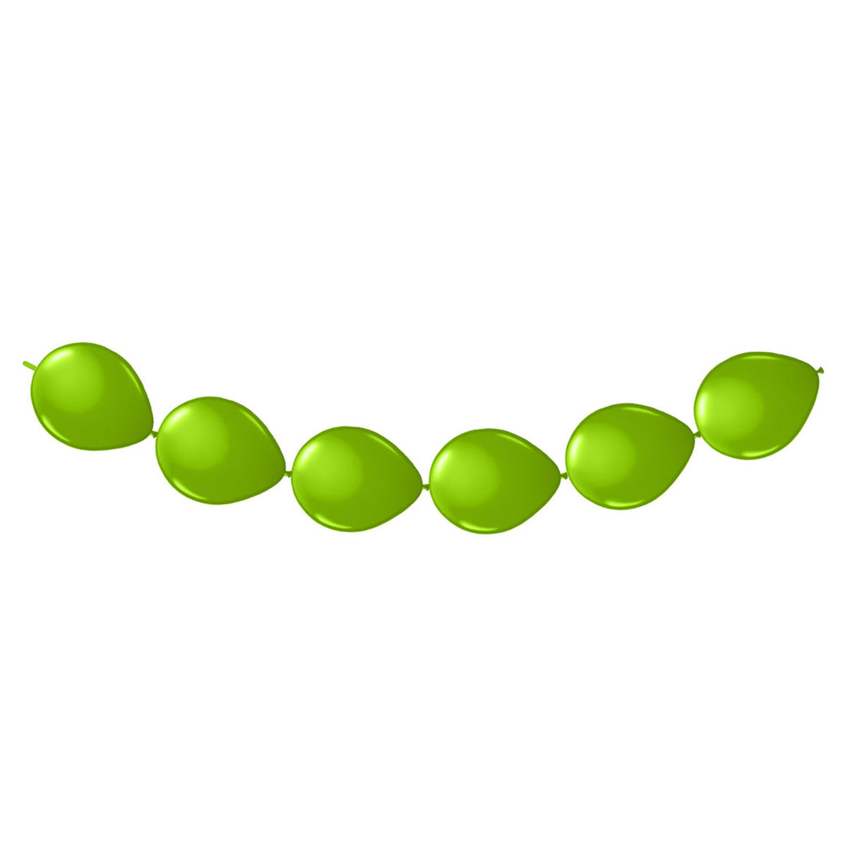 Lime Green Button Balloons, 8 ..