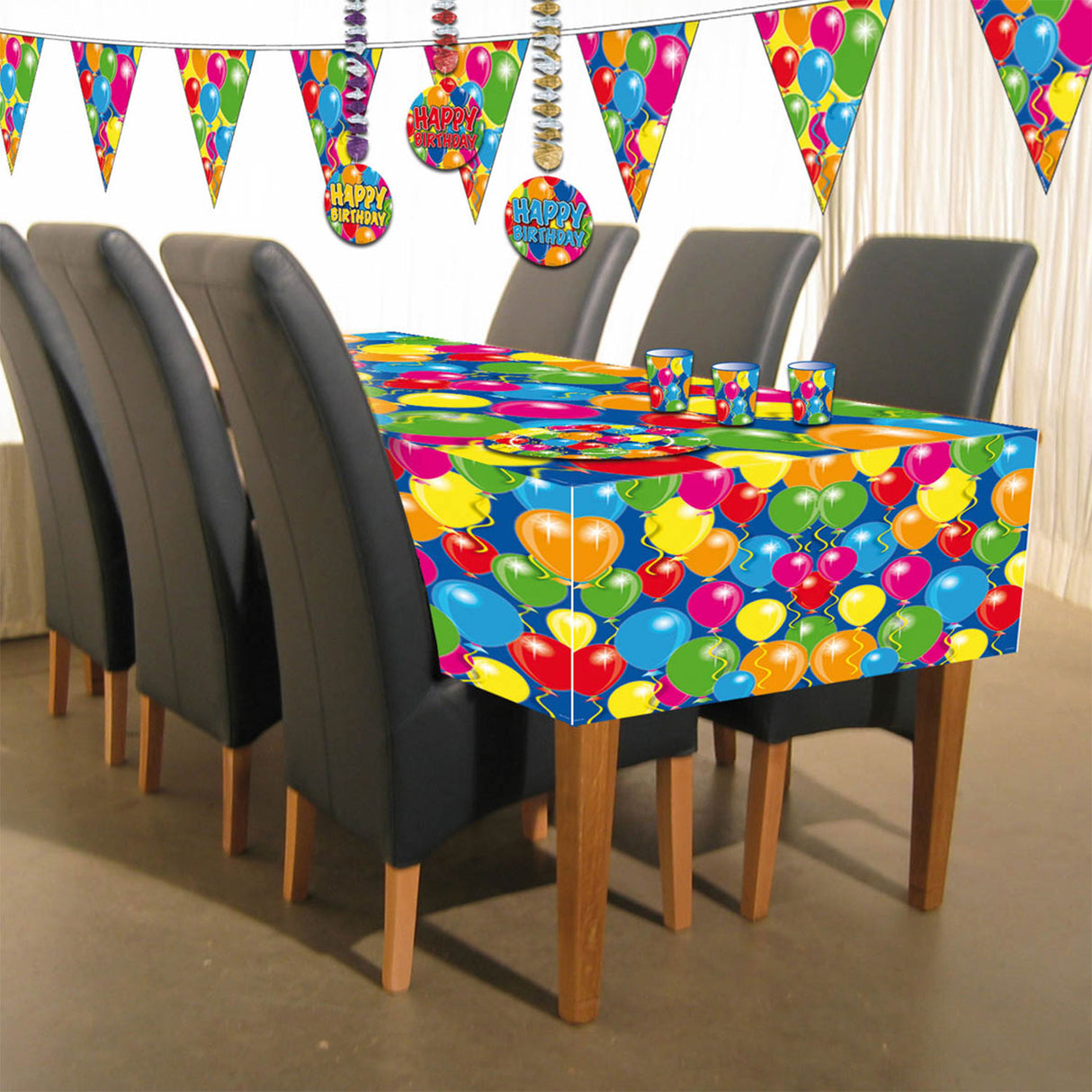 Tablecloth balloons