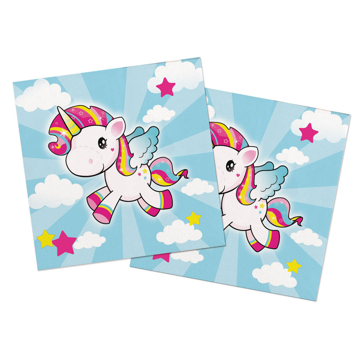 Unicorn napkins, 20st.