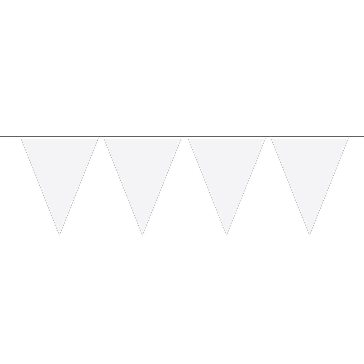 Ligne de drapeau xl blanc, 10mtr.