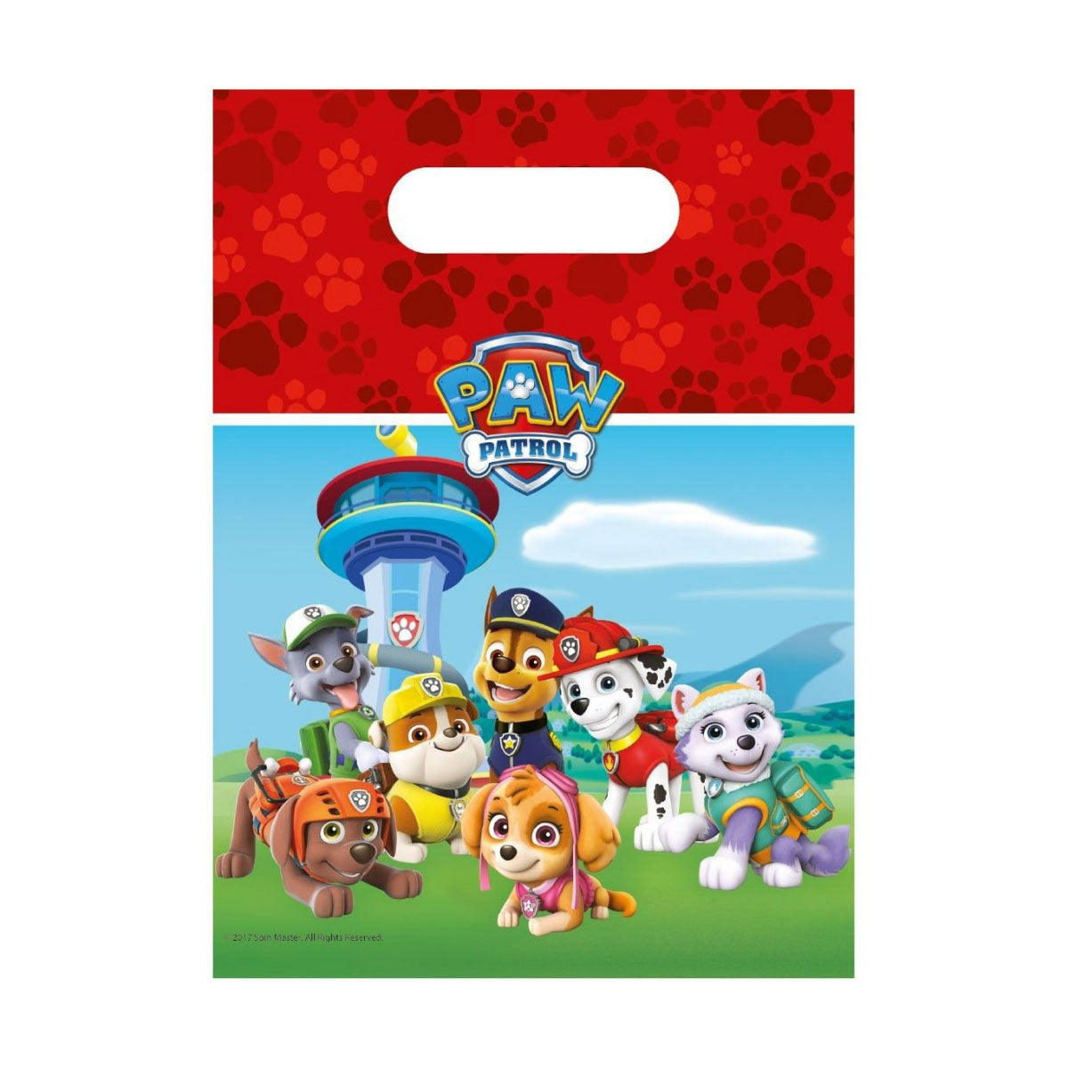 Paw Patrol distribuant des sacs, 6e.