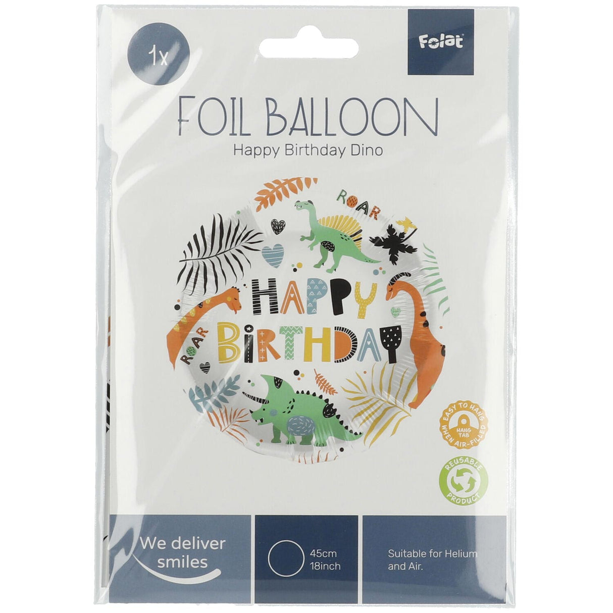 Folijski balon Dinosaurus 45 cm