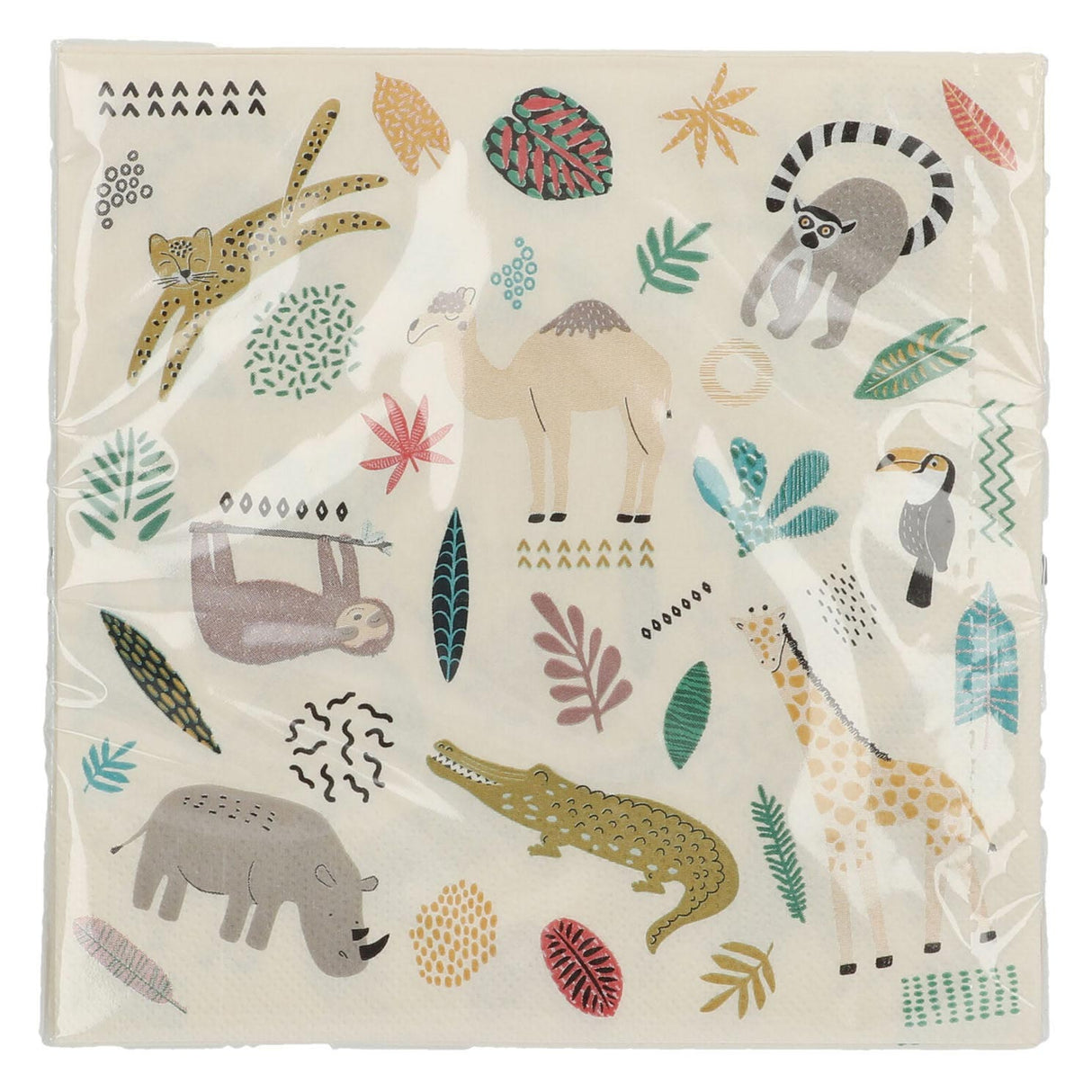 NAPKINS WILD DIEREN 20ST.