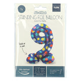 Folat BV standing foil balloon Colorful Dots figure 9 72cm