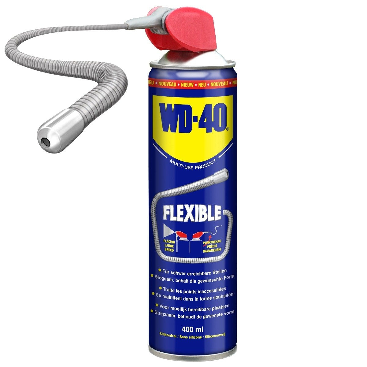 WD40 Flexible 400 ml con paja flexible