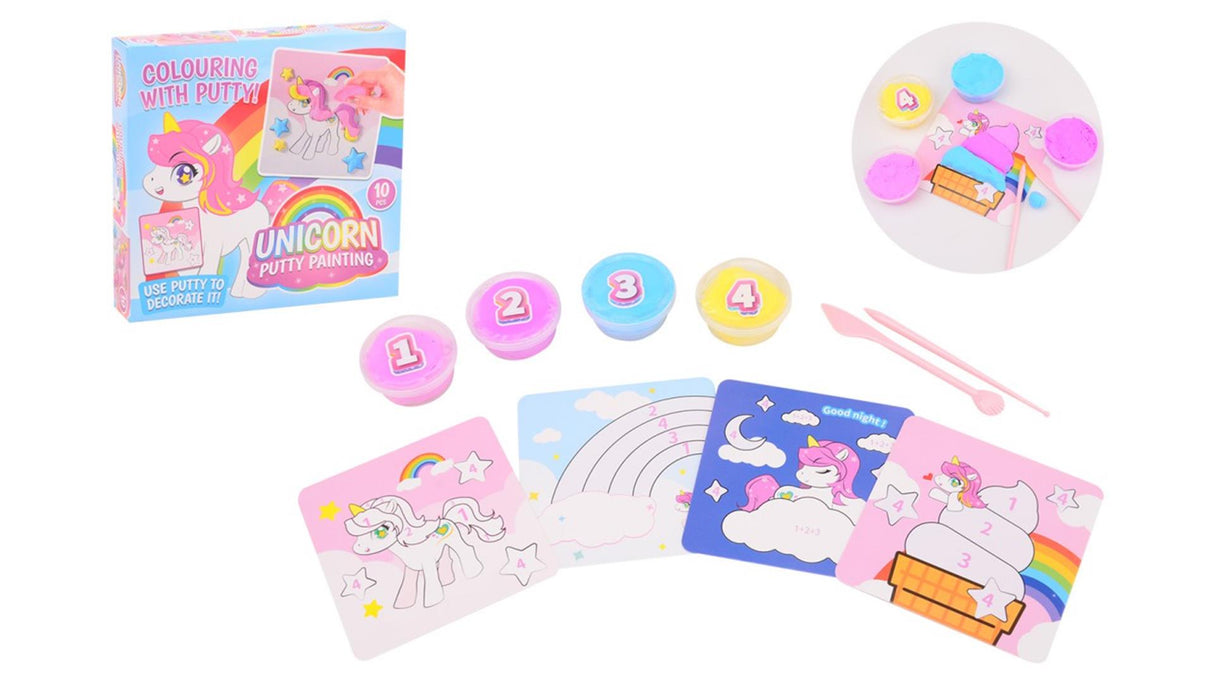Johntoy john toy diy unicorn putty painting