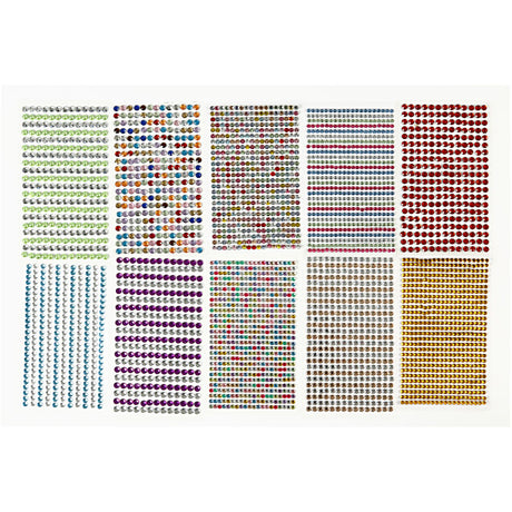 Creativ company https: www.ccobby.nl nalepka-strassteen-d-4-6-mm-sheet-16x9-5-cm-diverse-colours-10-sheet-1-box