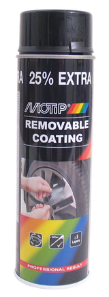 Removable coating black