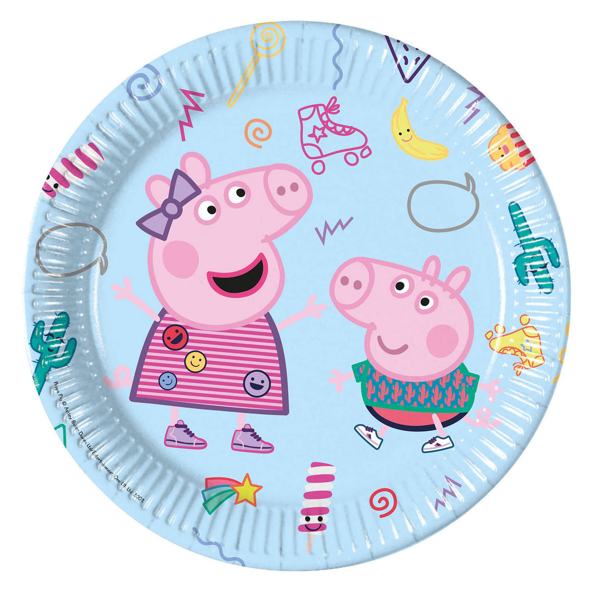 Globos paper plates FSC Peppa Pig, 8st.