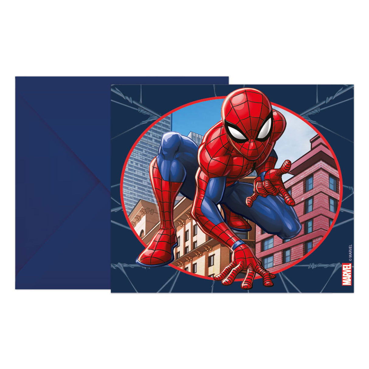 Invitations et enveloppes FSC Spider-Man Crime Fighter, 6e.