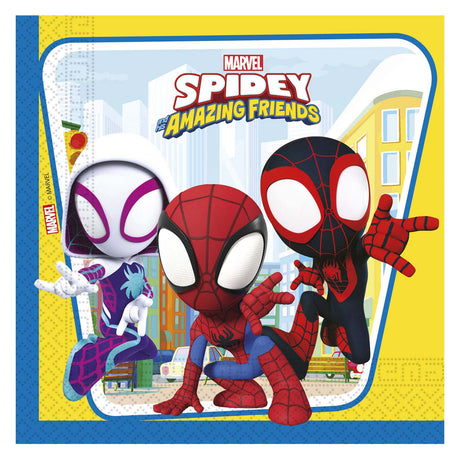 Globos paper napkins fsc spidey, 20 pcs.