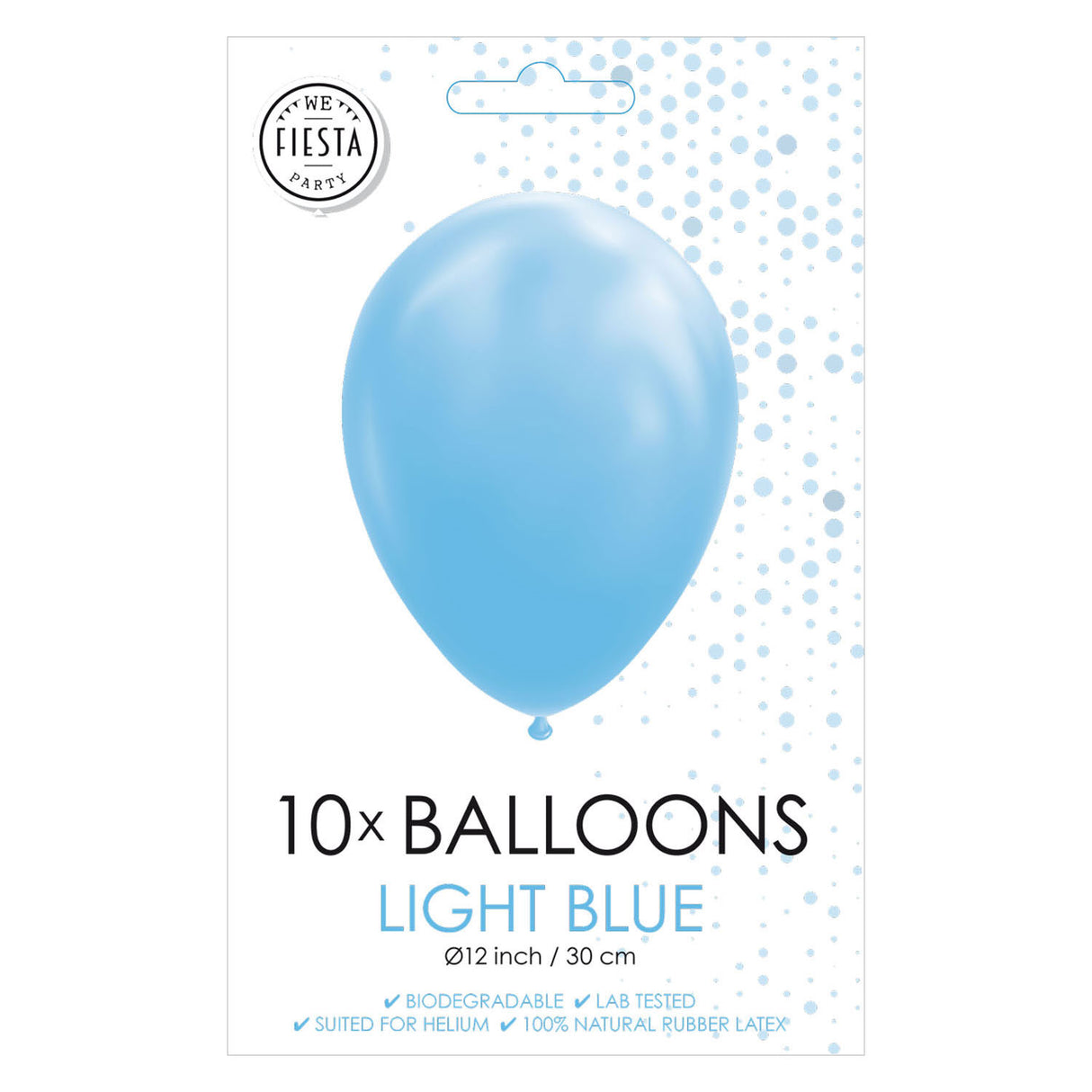 Globos Balloons bleu clair 30 cm, 10e.