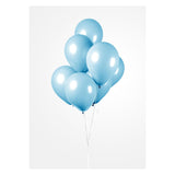 Gloos Ballonen hell blo 30 cm, 10st.