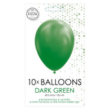 Balloons Globos Green foncé 30 cm, 10e.