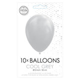 Balony Globos Cool Grey, 30 cm, 10st.