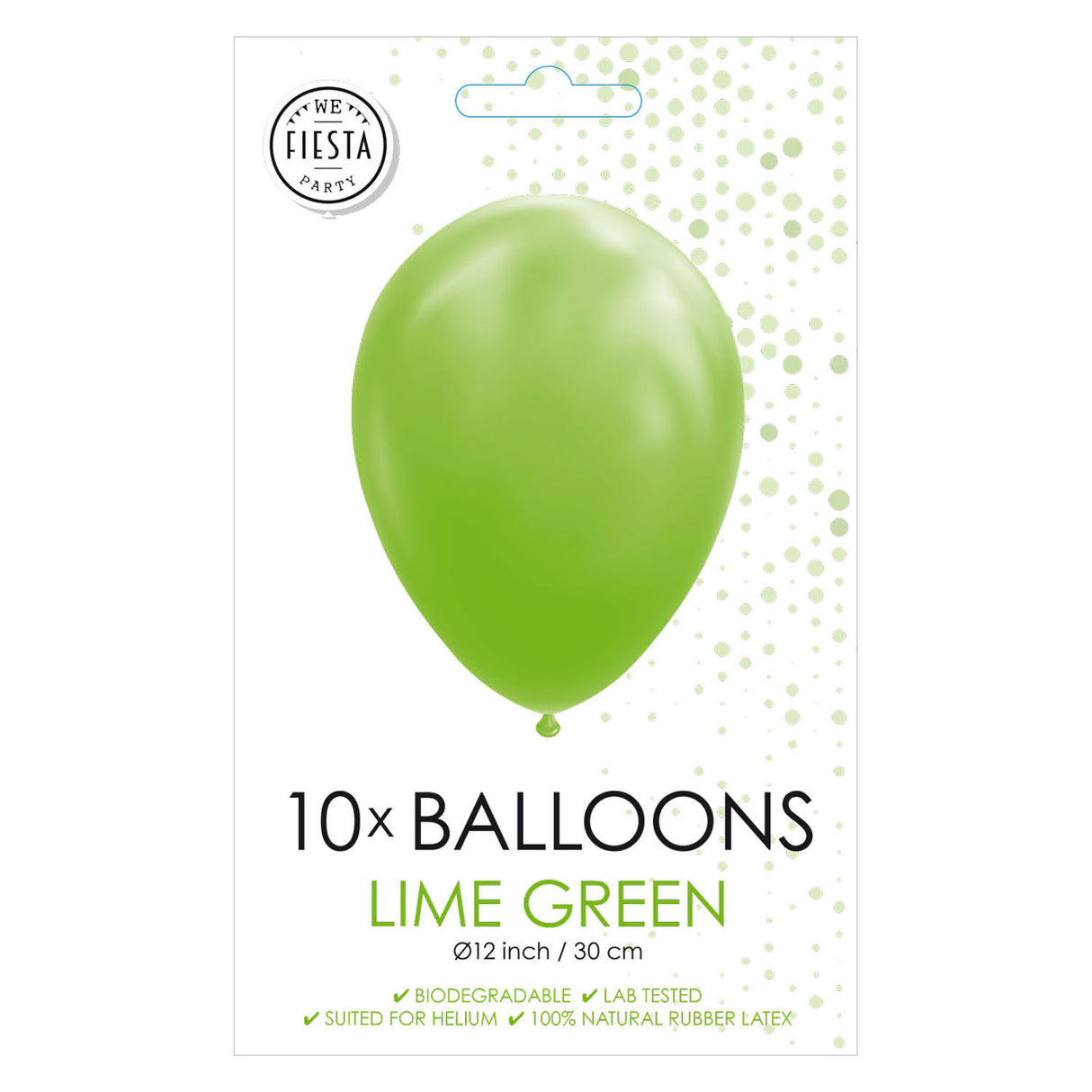 Globos Balloons Lime Green, 30 cm, 10.