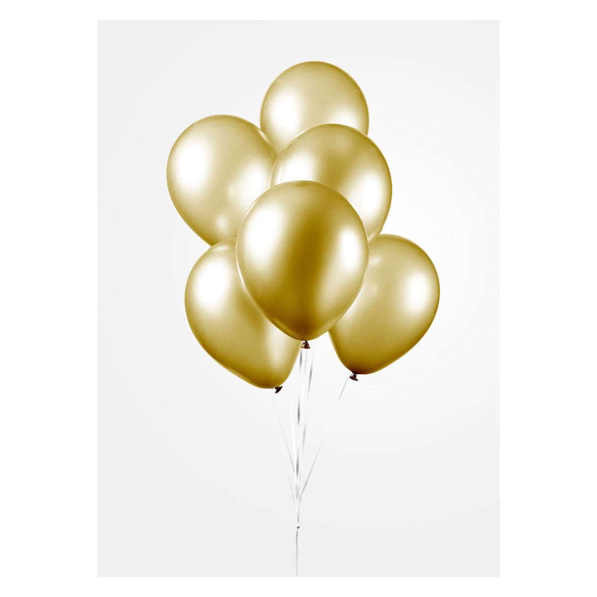 Globos Balloons Metallic Gold 30cm, 10t.