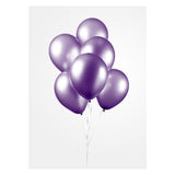 Globos Ballonoun metallic purpur 30 cm, 10st.