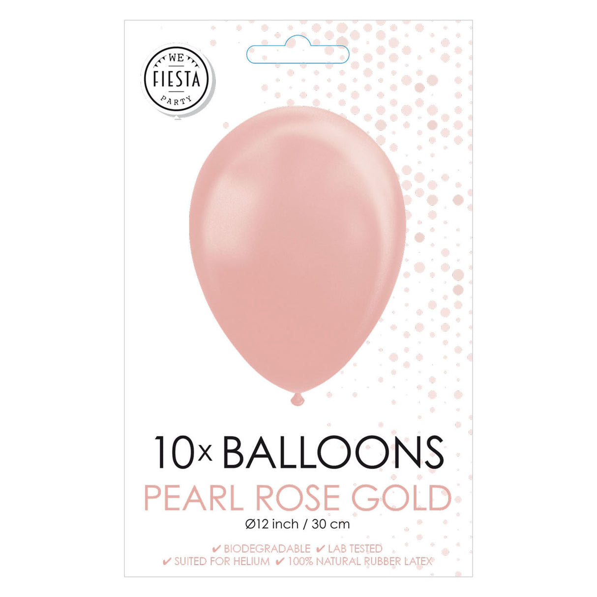 Balony Globos Pearl Rose Gold 30 cm, 10st.