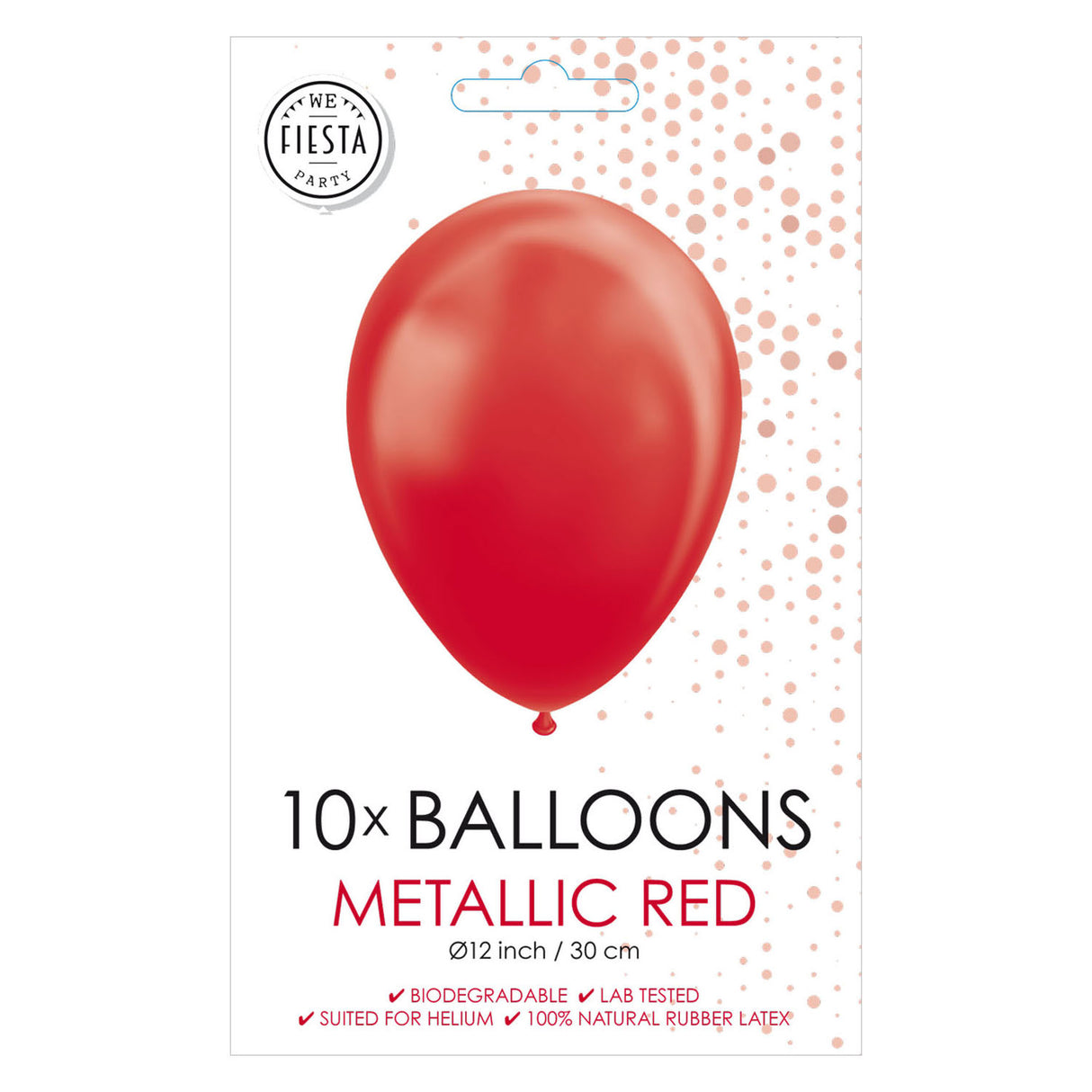 Gloobs Ballononen Pearl Red 30cm, 10st.