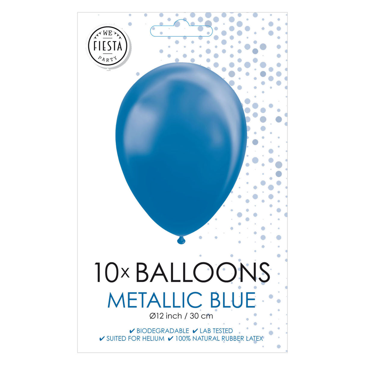 Balli Globos Metallic Blue 30cm, 10st.