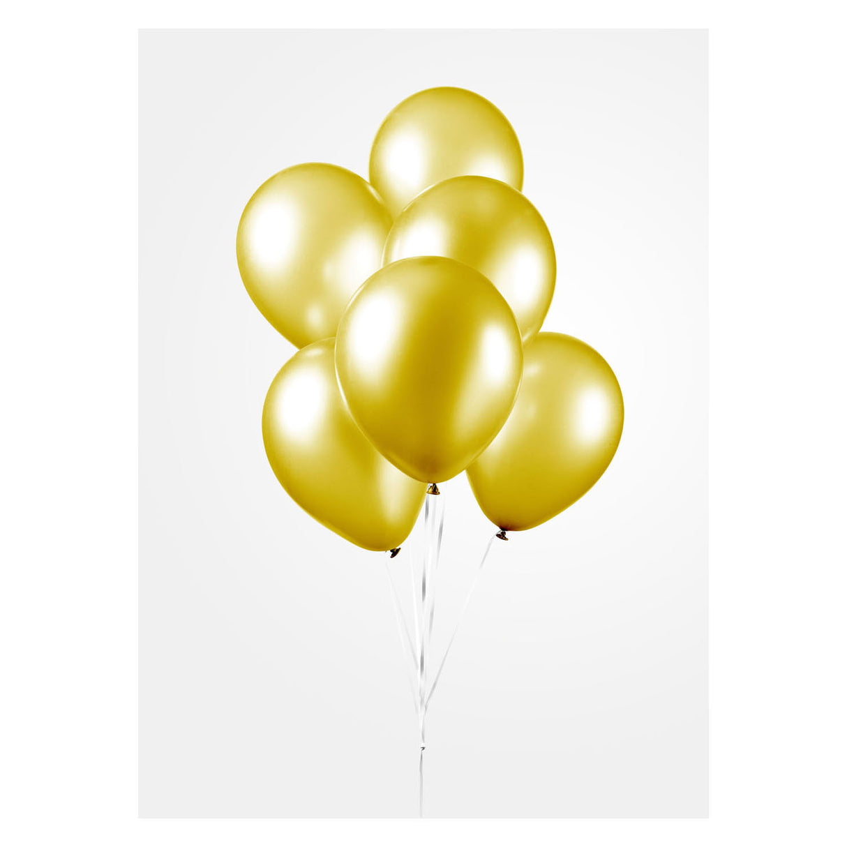 Globosballons Metallic Yellow 30 cm, 10st.