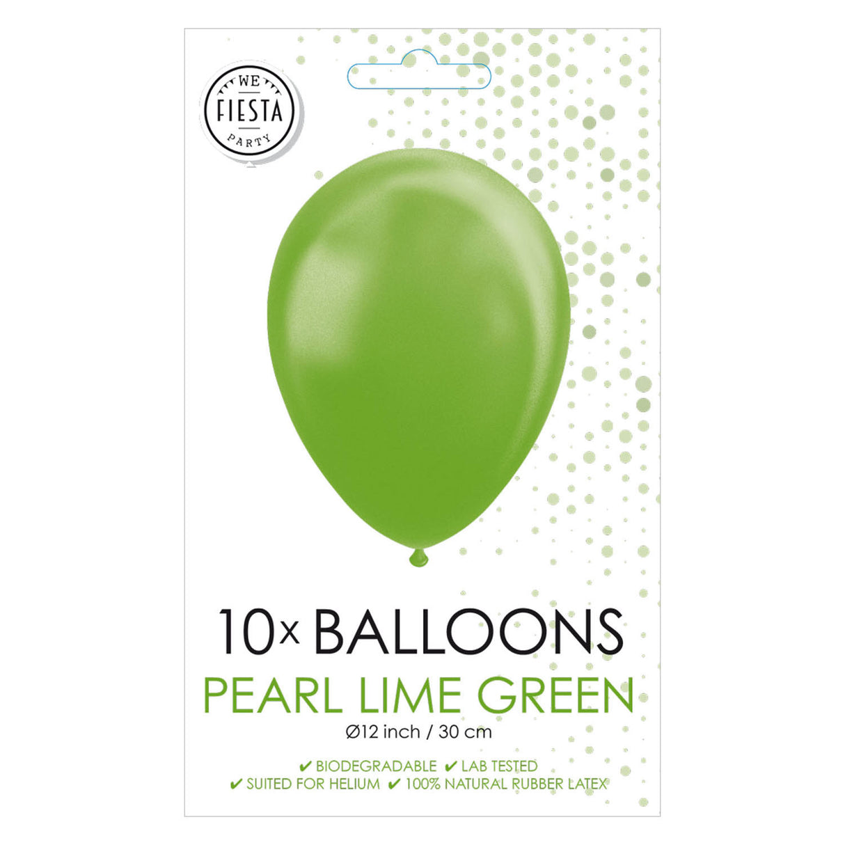 Globos baloni apno zeleno 30cm, 10st.