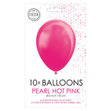 Balloons Pearl Hard Pink 30cm, 10st.