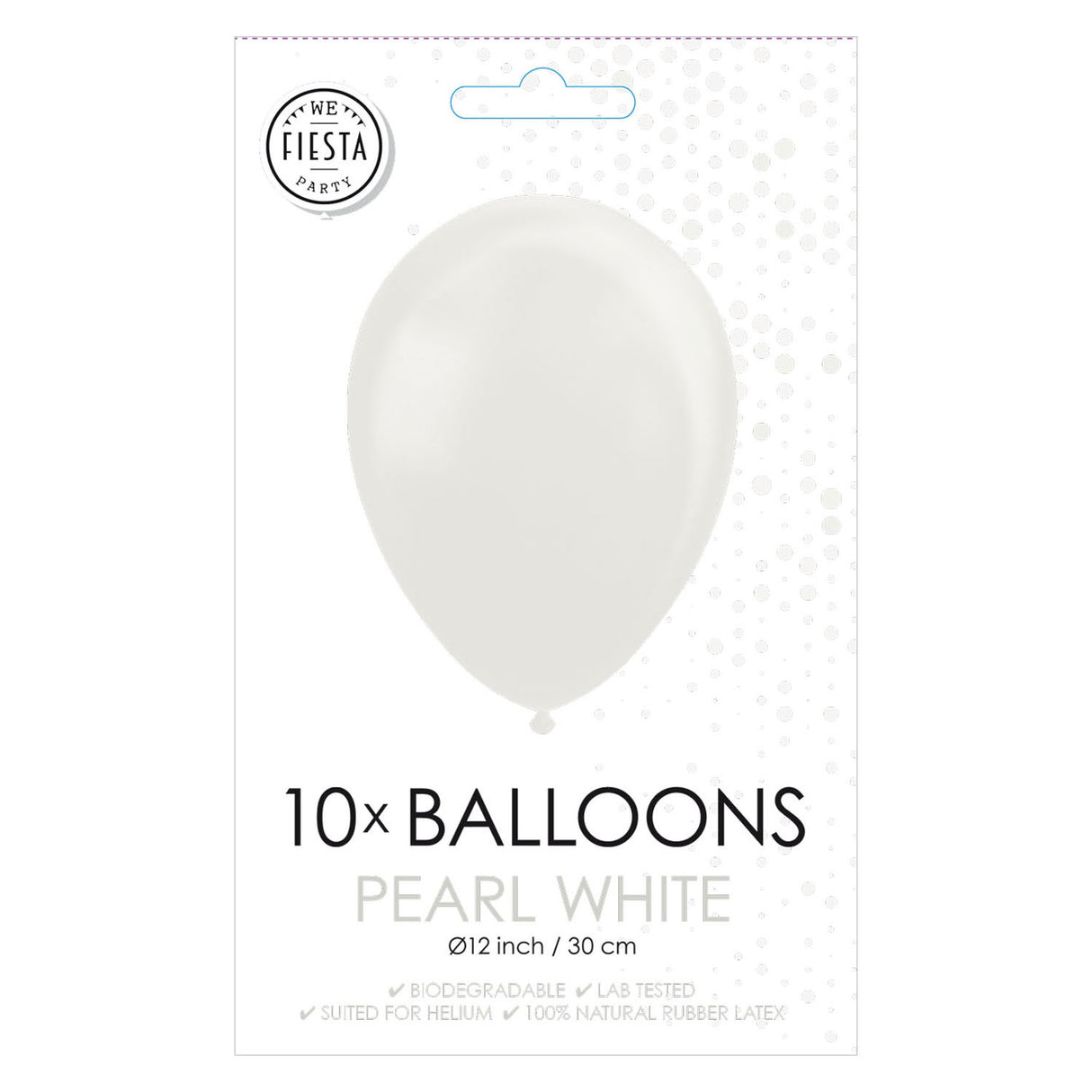 Globos Balloons Pearl White 30cm, 10st.