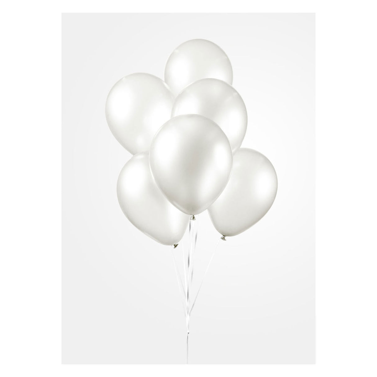 Globos Balloons Pearl White 30cm, 10e.