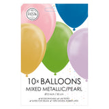 Balloons Metallic Pearl Mix colors 30cm, 10st.