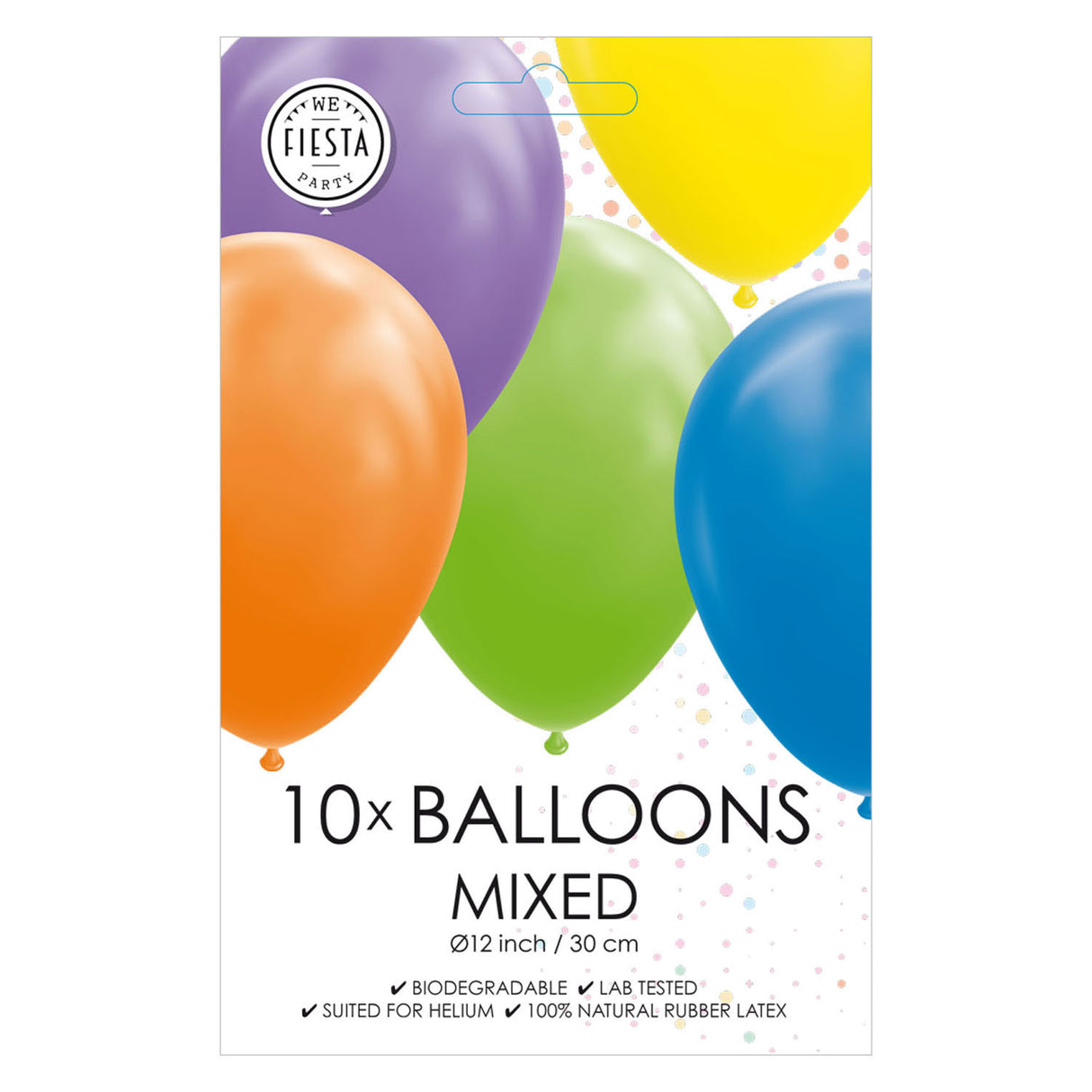 Globos balloons mix colors 30cm, 10 pcs.