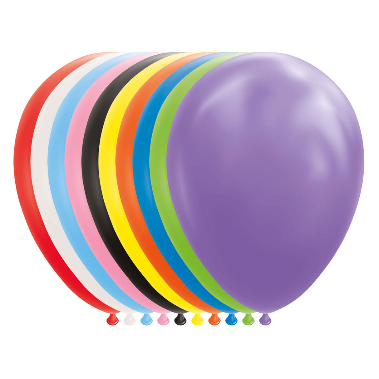Globos balloons mix colors 30cm, 10 pcs.