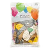 Balony Metalliczne Pearl Mix Colours 30 cm, 100..