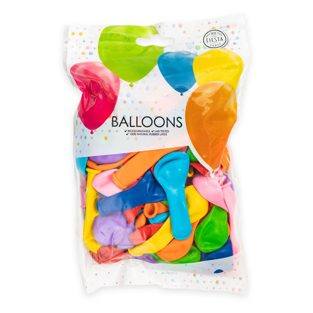 Globos Ballonen gemëschte Faarwen 13 cm, 100..